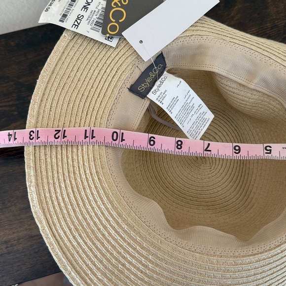 Basic Straw Panama Sun Hat - Natural - Picture 11 of 11